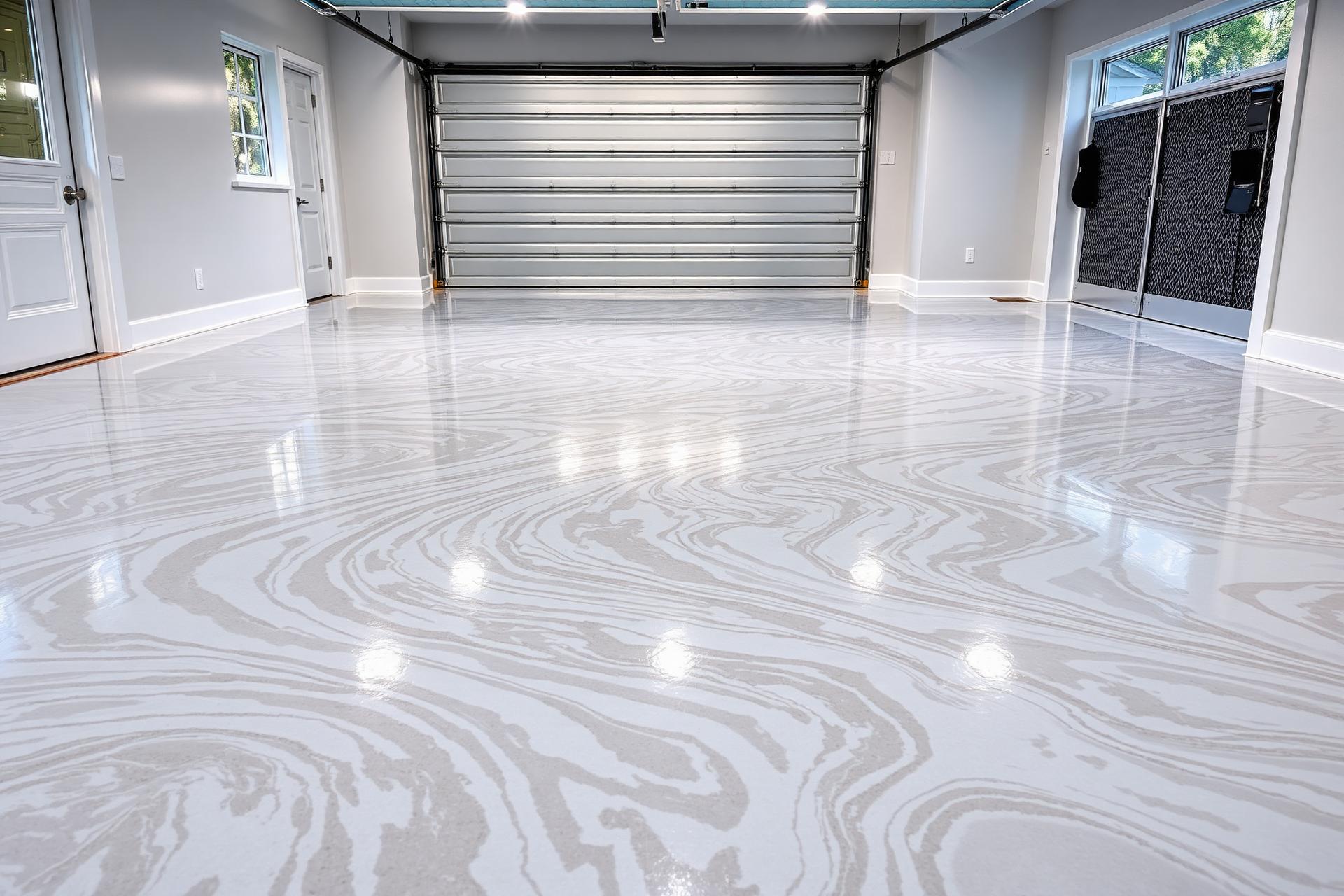 Metallic epoxy flooring
