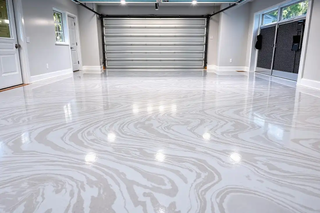 Metallic epoxy flooring